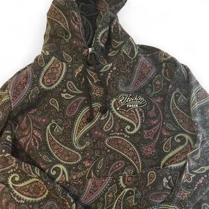 Teddy Fresh Paisley Hoodie with Pink and Green Accents